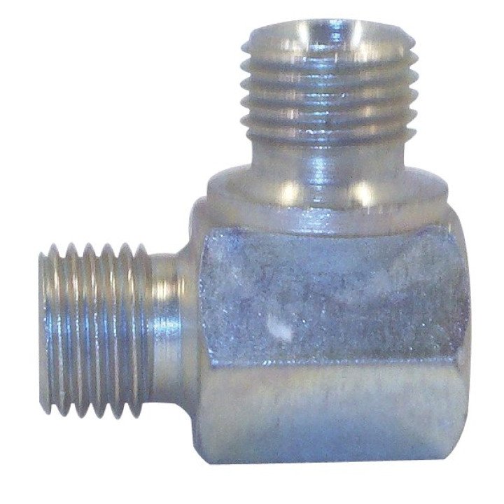 1/4 BSP M/M 90/C HEX ELBOW