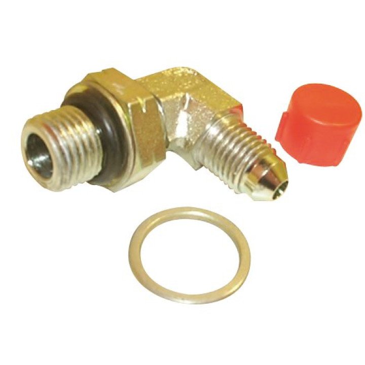 1/4BSP LOCKNUT x 7/16JIC M/M 90C