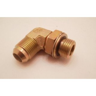 1/2 BSP x 7/8 JIC M/M 90/C LOCKNUT