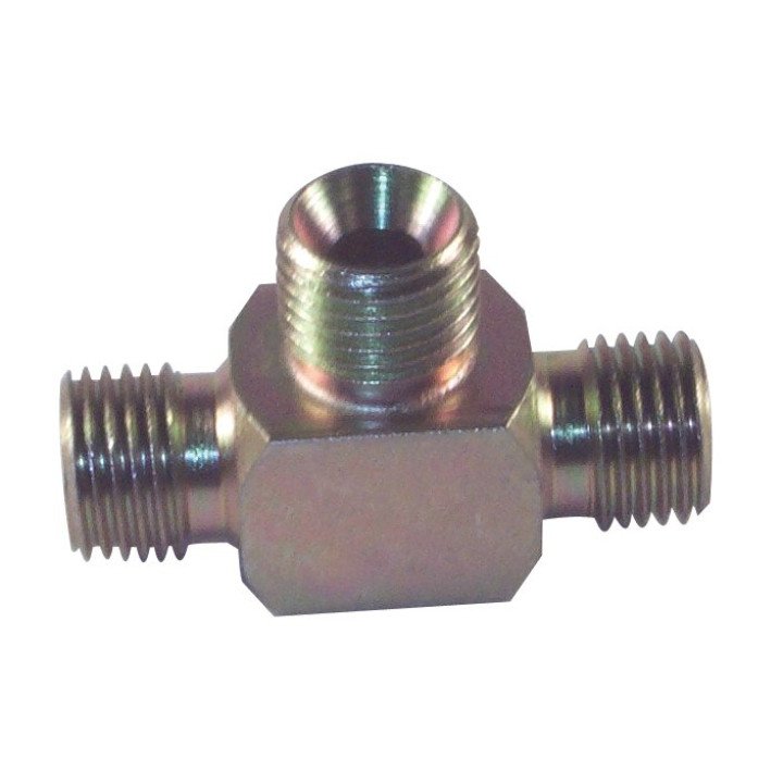 1/4 x 1/4 x 3/8 BSP M/M/M TEE