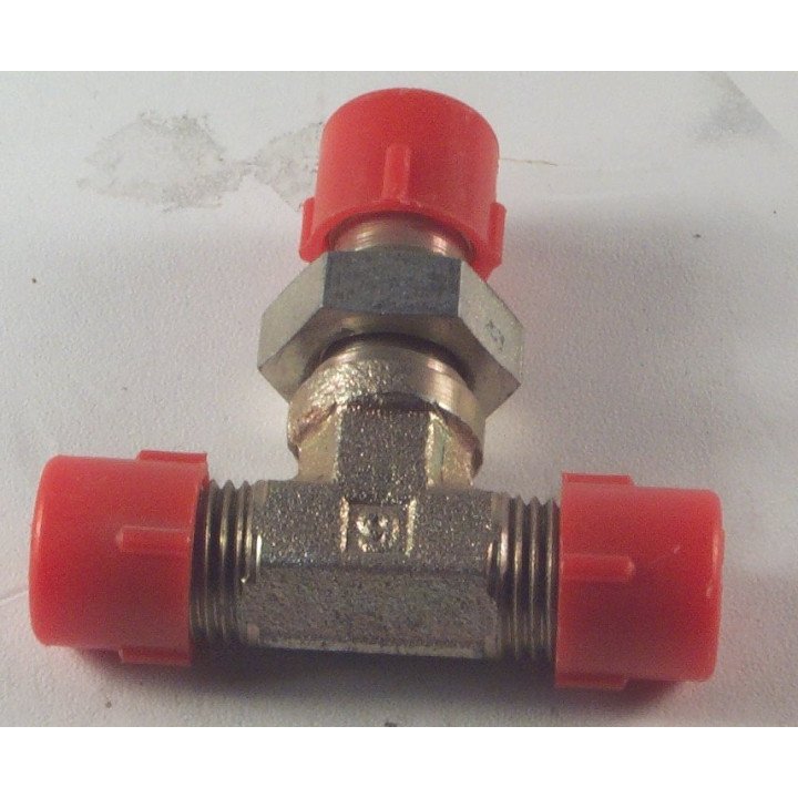 9/16 JIC M/M/M LOCKNUT TEE