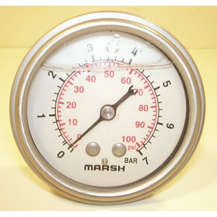 25/27 BAR 63mm PANEL PRESS GAUGE