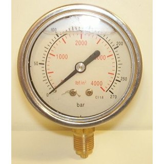 700 BAR STEM PRESS GAUGE 63MM