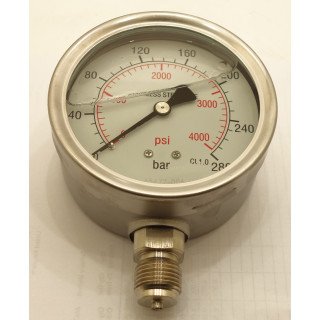 270 BAR 100mm STEM PRESS GAUGE