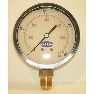 400 BAR 100mm STEM PRESS GAUGE