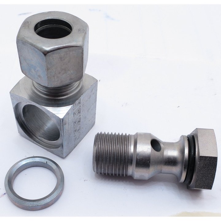 3/8 BSP X 12MM LIGHT (18MM)  TUBE