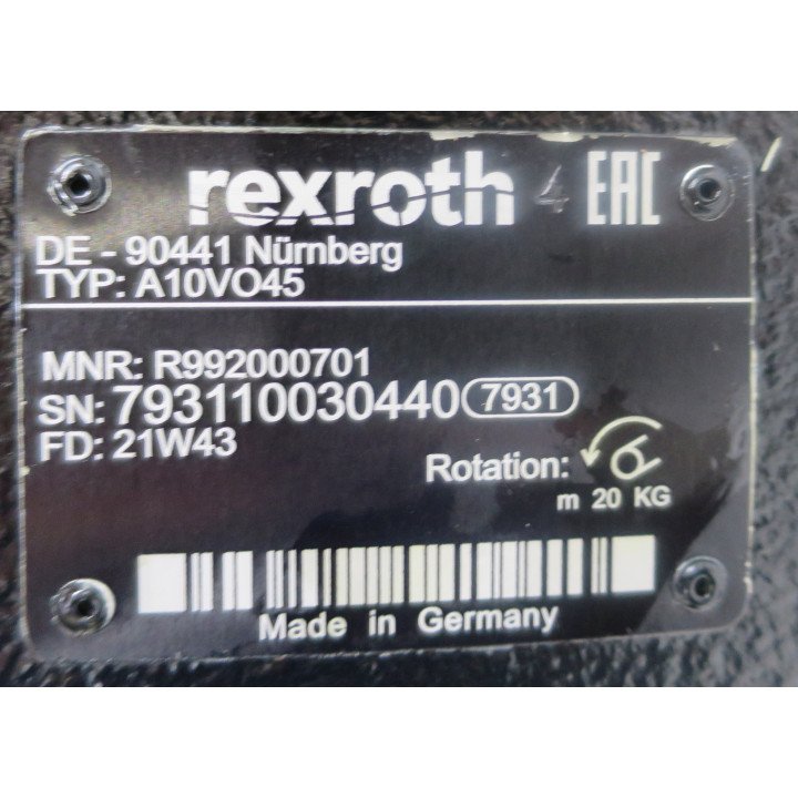 BOSCH REXROTH No. R992000701