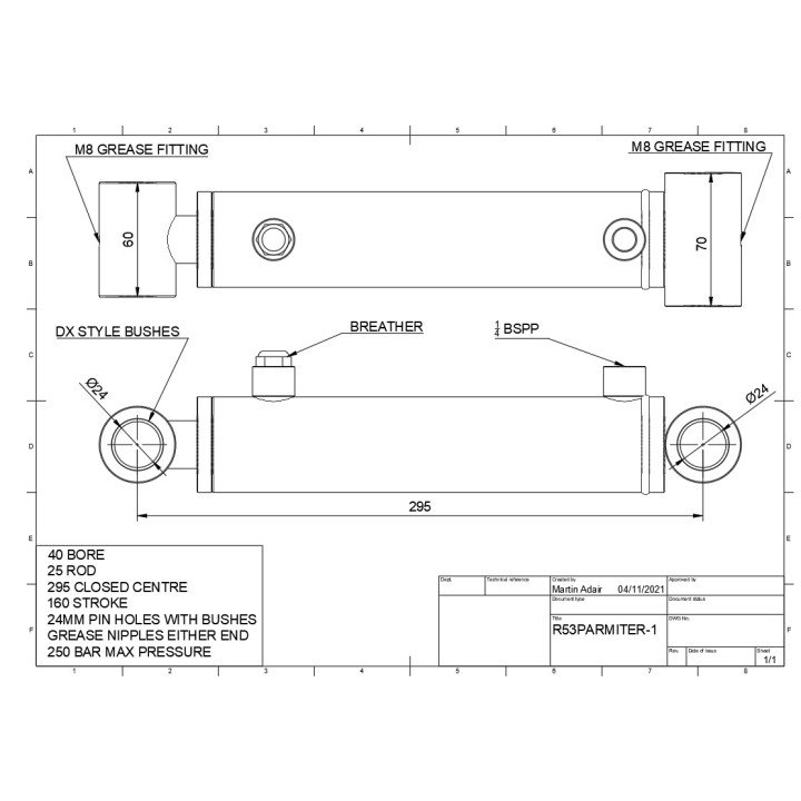 PARMITER POST CHAPPER CYLINDER