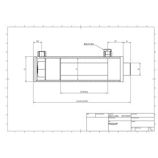 SINGLE ACTING 70X100X1300